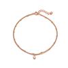 Point Dew Silver Pink Anklet Tassvp06784M-3