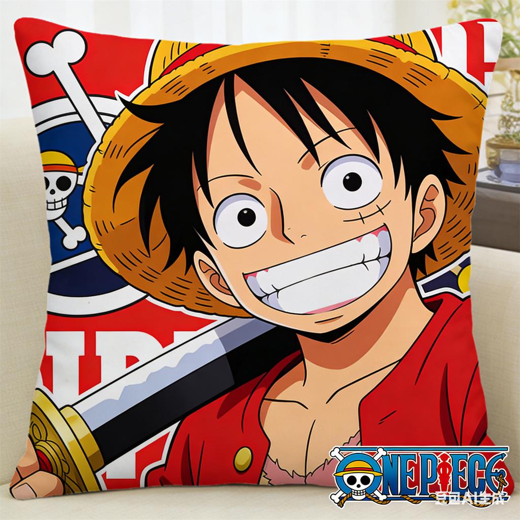 Наволочка с принтом персонажа из аниме One Piece, любимого фанатами. Декоративная наволочка для спальни, гостиной и энтузиастов аниме