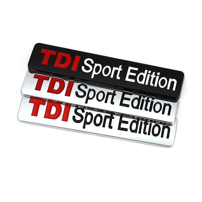 3D Металл TDI Sport Edition Логотип Turbo Автомобильная наклейка Эмблема Значок Наклейка для MK4 MK5 MK6