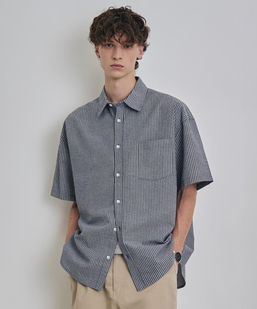 COSTUME O’CLOCK [Renewal Ver.] Cool Stripe Short Sleeve Shirt 4 Colors Coossh189