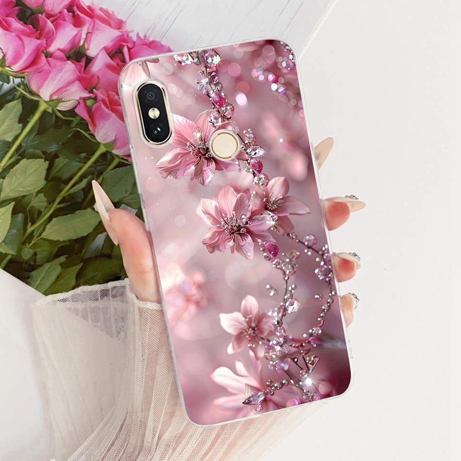 For Xiaomi Redmi Note 6 Pro Cute Flower Butterfly Cat Painted Case For Redmi Note6 Soft Silicone TPU Phone Cases