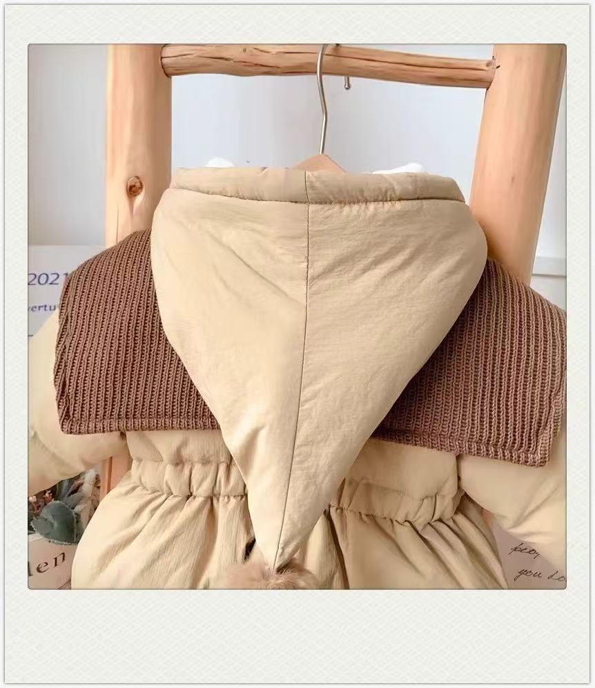 Fashionable Winter Warm Fleece-Lined Baby Girl Cotton Romper & Jacket