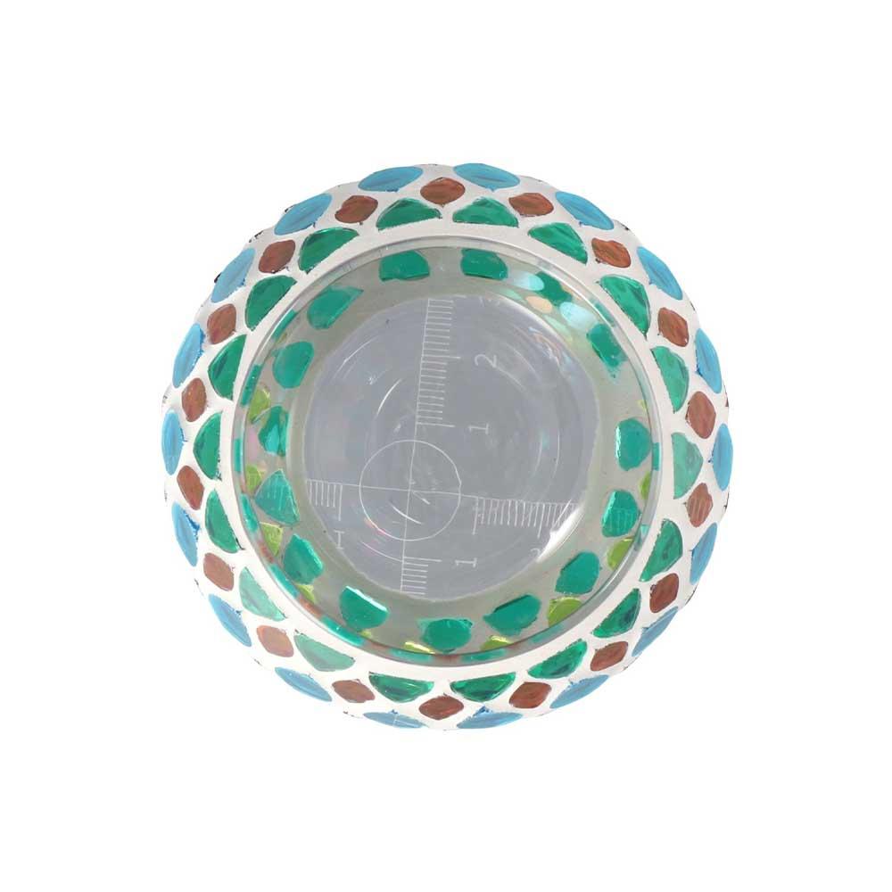 Mosaic Glass Tabletop Tea Light Centerpiece Candlestick Home Decor Candle Holder Candle Jar