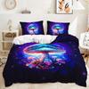 Three-Piece Mushroom Cabin Quilt Set Two-Piece Bedding Kit Digital Printing