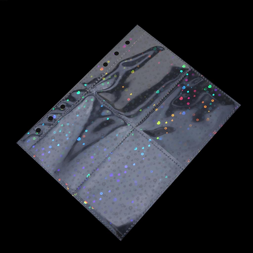 10pcs 4 Grids Photo Album Inner Pages A5 Kpop Binder Photocard Holder Photo Card Loose Leaf Idol Card Collect Book Refill Page