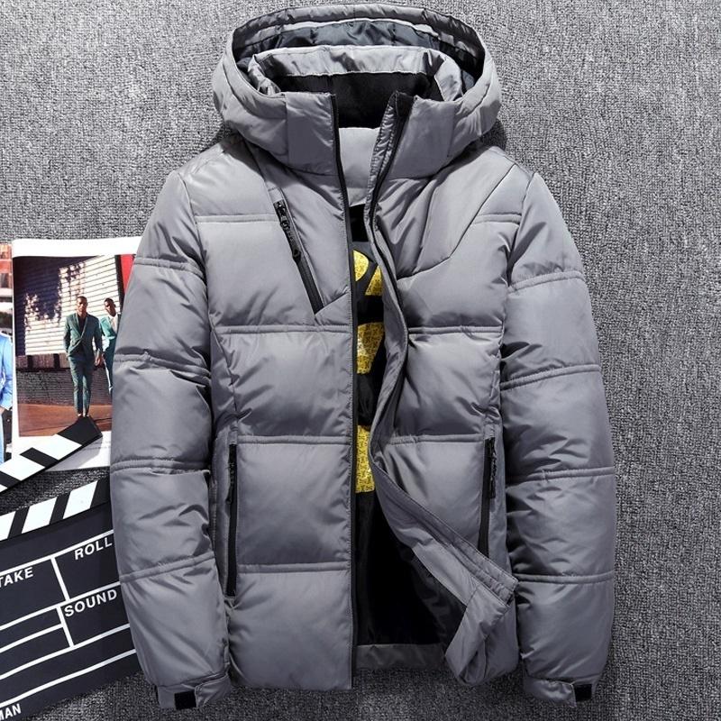 Winter Jacket Men White Duck Down Outwear Coat Parka Warm Overcoat Veste Homme Vinter Jakke