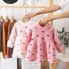 Baby Winter Foreign Style Hedging Dress Princess Dress Baby Knit Sweater Girls Winter Imitation Mink Fleece Sweater