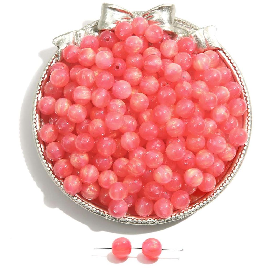 10-50 шт., бусины из смолы ручной работы, золотая фольга, бусины «кошачий глаз» для ожерелья, браслета, сережек, изготовления ювелирных изделий, бусины