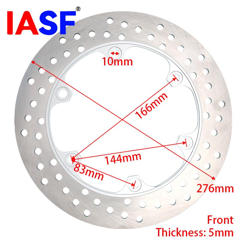 IASF for Honda XLV600 TRANSALP CBX750F XLV750R CBR600F VFR400R VF1000F CBR125R VF1000R VFR750 Motorcycle Front Brake Disc Rotor