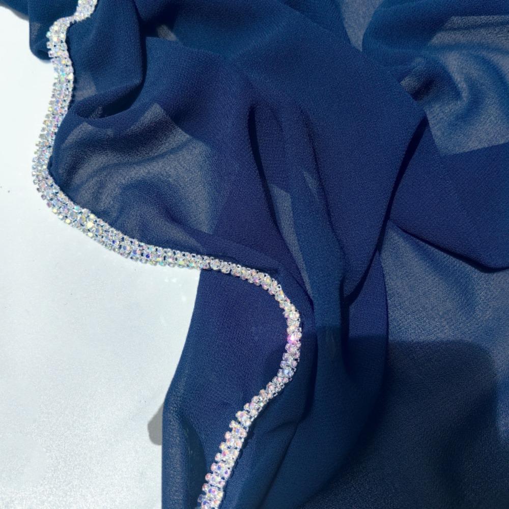 Яркий бриллиант боковой малайский хиджаб однотонный женский платок новый дизайн головной платок для женщин девушек