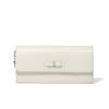 Jill Stuart Misty Wallet, Grosgrain Ribbon, Vintage Style, Slim Fit, JSLW4CT1, White