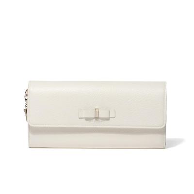 Кошелек Jill Stuart Misty, Репсовая Лента, Винтажный Стиль, Тонкий, JSLW4CT1, Белый