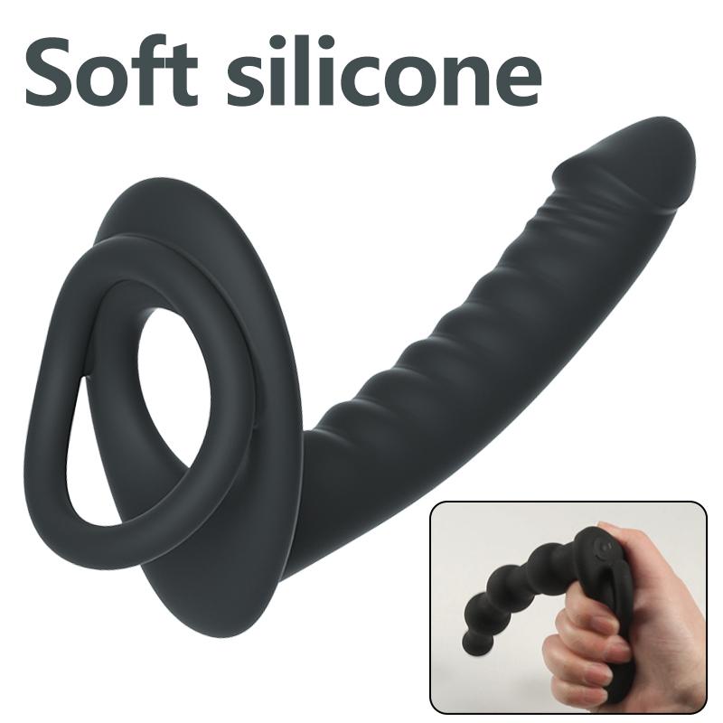 Вибрирующий фаллоимитатор для пары, двойное кольцо для пениса, пара, флирт, оргазм, массаж точки G, вагина, стимуляция влагалища, секс-игрушки для взрослых