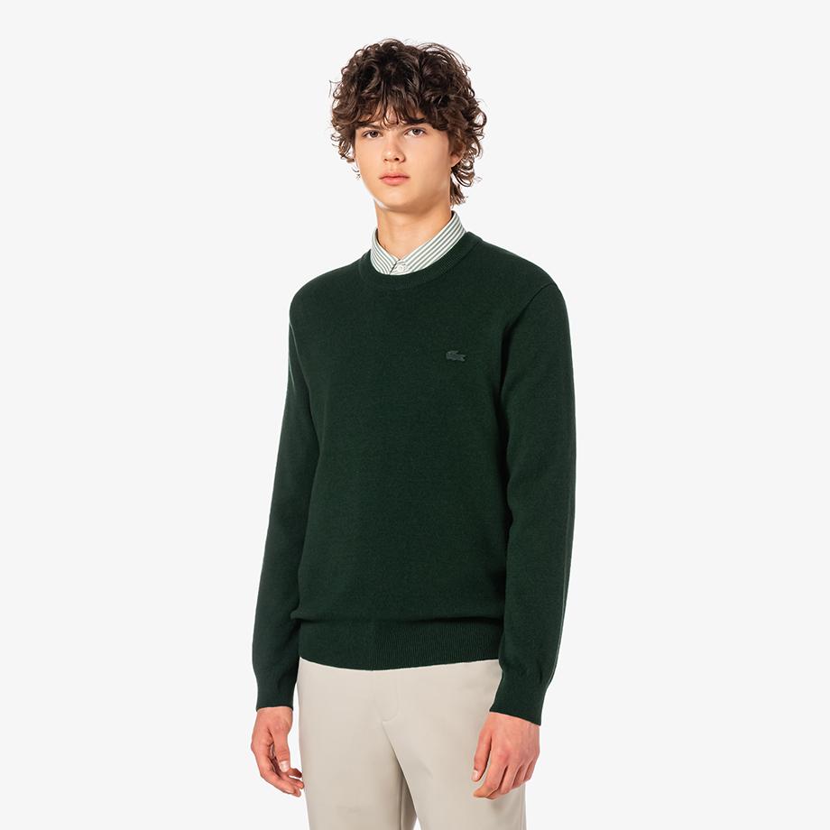 [Lacoste] Men's Basic Crew Neck Pullover AH596E-55NYZP