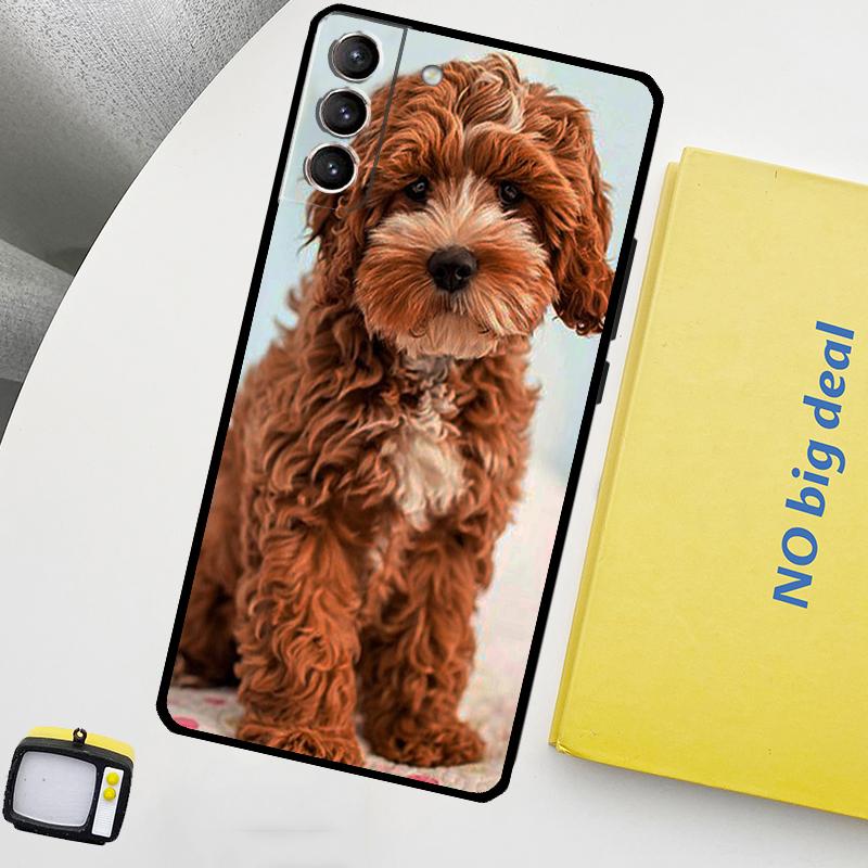 Cute Cockapoo Dog Phone Case For Samsung Galaxy S25 S26 Ultra S21 S22 S23 S24 Ultra S10 S20 Plus S25 FE Cover