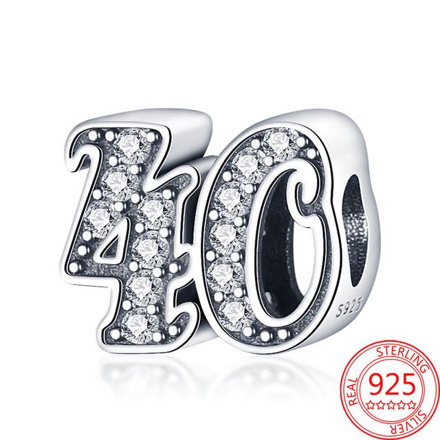 Изящные сверкающие подвески из стерлингового серебра 925 пробы с номером 23, подходящие для модных браслетов и ожерелий, женские ювелирные украшения своими руками, подаркиjavascript: недействительным(0)