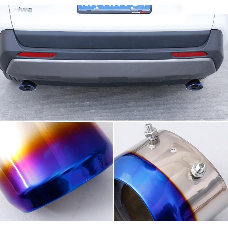 Нержавеющие Хвостовые Трубы Автомобиля Насадка Глушителя Выхлопа Крышка Рамки Модификация Глушителя Для Toyota RAV4 XA50 RAV-4 2022