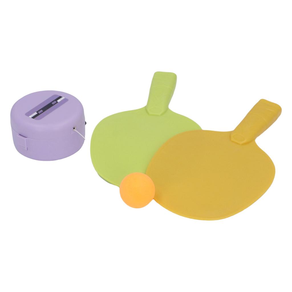 Подвесной тренажер для настольного тенниса для детей Электрический пульт дистанционного управления Набор для тренировки с мячом с 2 ракетками 6 мячами