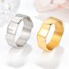 The Same Fashionable Simple Irregular Ring Cold Wind Temperament High-end Ring Women's Titanium Steel Non-fading Jewelry