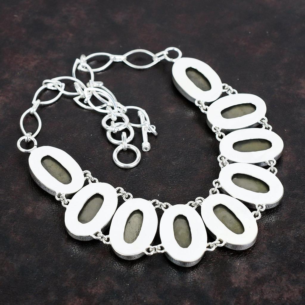 Pyrite Necklace Handmade Gemstone Jewelry 925 Sterling Silver Necklace Adjustable Chain Necklace Anniversary Gifts Healing Stone Necklace