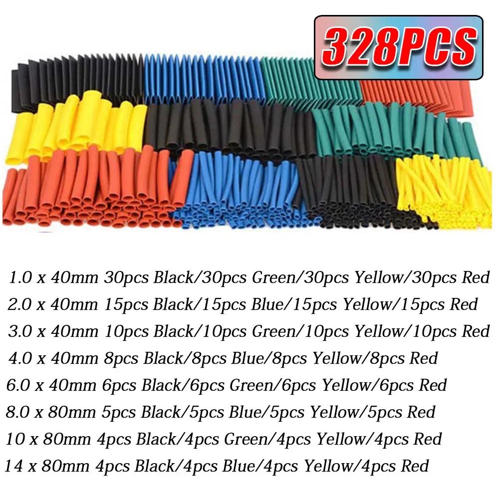 Heat-shrink Tubing Thermoresistant Tube Heat Shrink Wrapping Kit Electrical Connection Wire Cable Insulation Sleeved Protecter