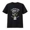 Cafe Racer Ace in the Pack Vintage Retro Biker Skull T Shirt for Men vintage Washed fashion Versatile homme Stylish Stretched