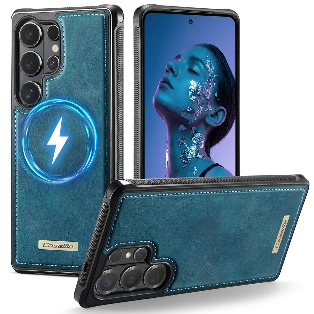 Роскошный деловой магнитный кожаный чехол для Samsung Galaxy S26 Ultra S25 FE S24 Plus S23 S22 A17 A07 A57 A37 A16 A26 A36