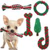 Подарок Щенок Интерактивный Кусать Жевать Игрушки для Питомцев Трость Хлопковые Веревки Узел Чистка Зубов Питомцев Игрушки для Собак