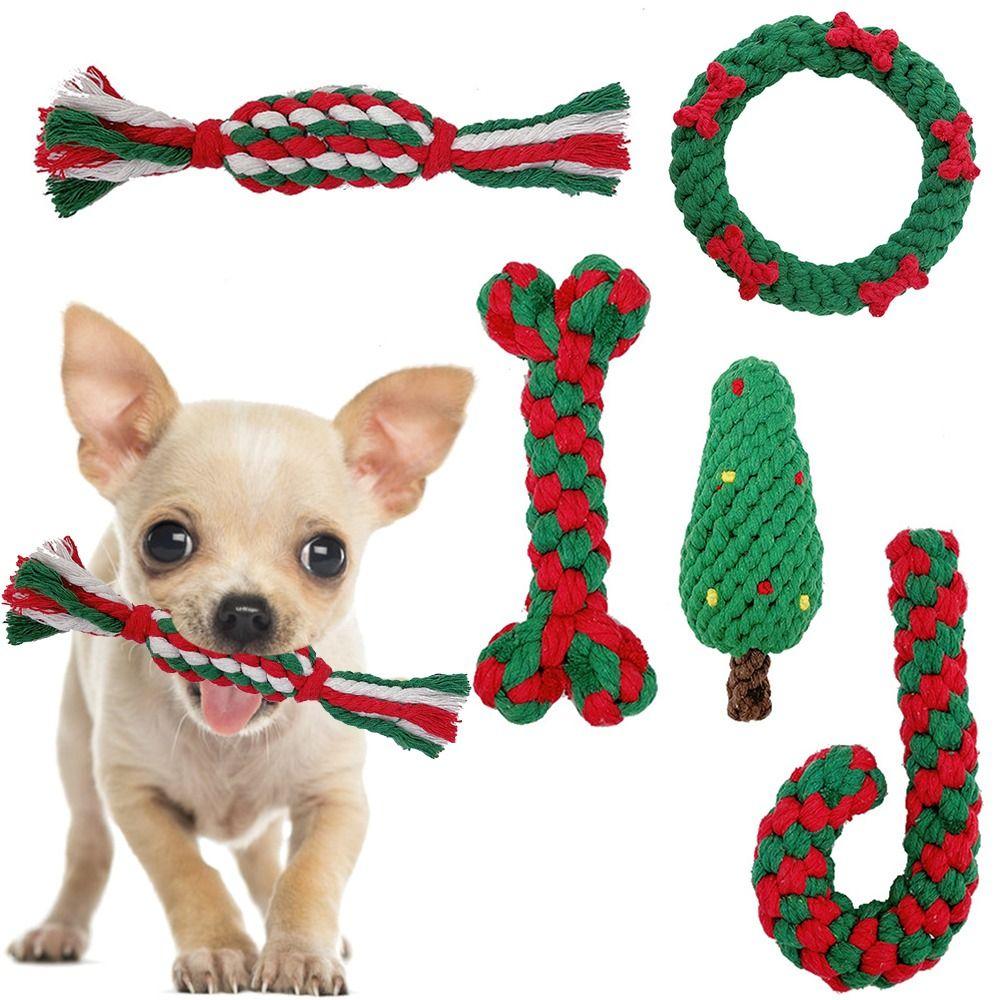 Подарок Щенок Интерактивный Кусать Жевать Игрушки для Питомцев Трость Хлопковые Веревки Узел Чистка Зубов Питомцев Игрушки для Собак