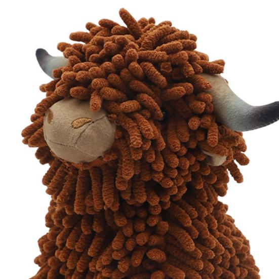 Yousheng Пушистое животное ручное полотенце шениль горная корова декоративное полотенце милая кукла абсорбирующее ручное полотенце для ванной кухни