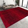 Red Simple Area Carpet Entrance Floor Mat Abstract Geometric Optical Doormat Bedroom Non-slip Living Room Decor Rugs Decorate