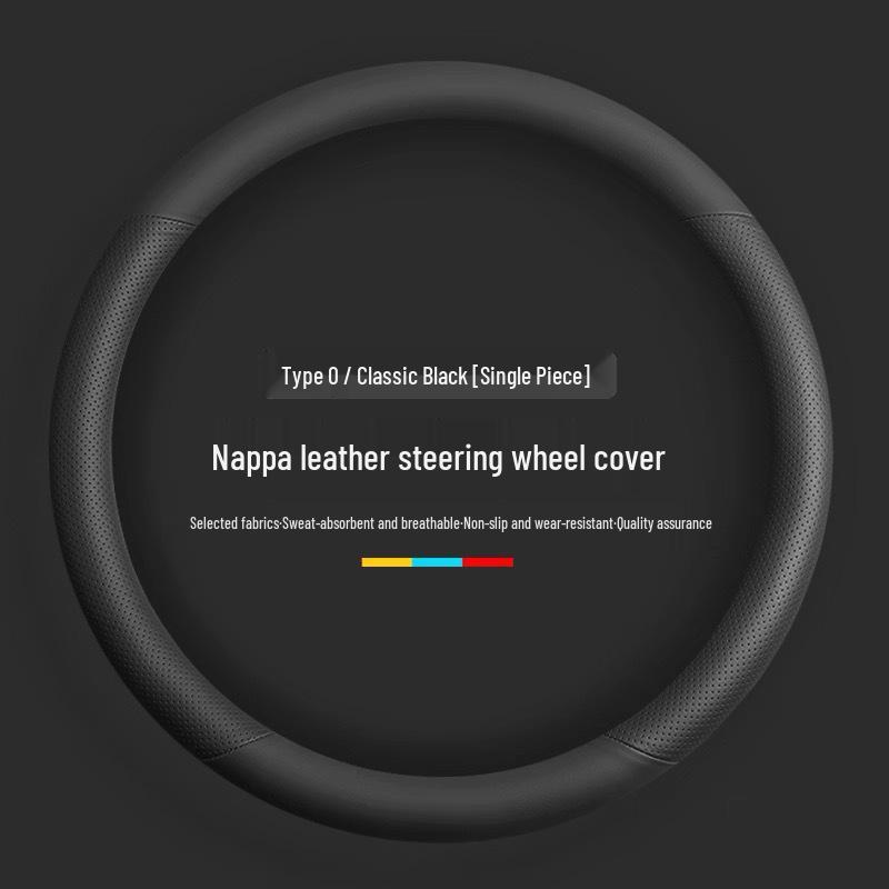 Genuine Leather Steering Wheel Cover for 2024 Z9gt & 2025 Denza D9 (N7/N8) Car Accessories