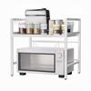 Range Microwave Width Can Be Hung with 6 2 Height Kitchen Storage Range Toaster Seasoning Space Load Capacity 30kg Rack, Stand, 40~60cm, Telescoping,