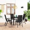 Day and Night - Day and Night Garden Dining Set 5 Pieces Black