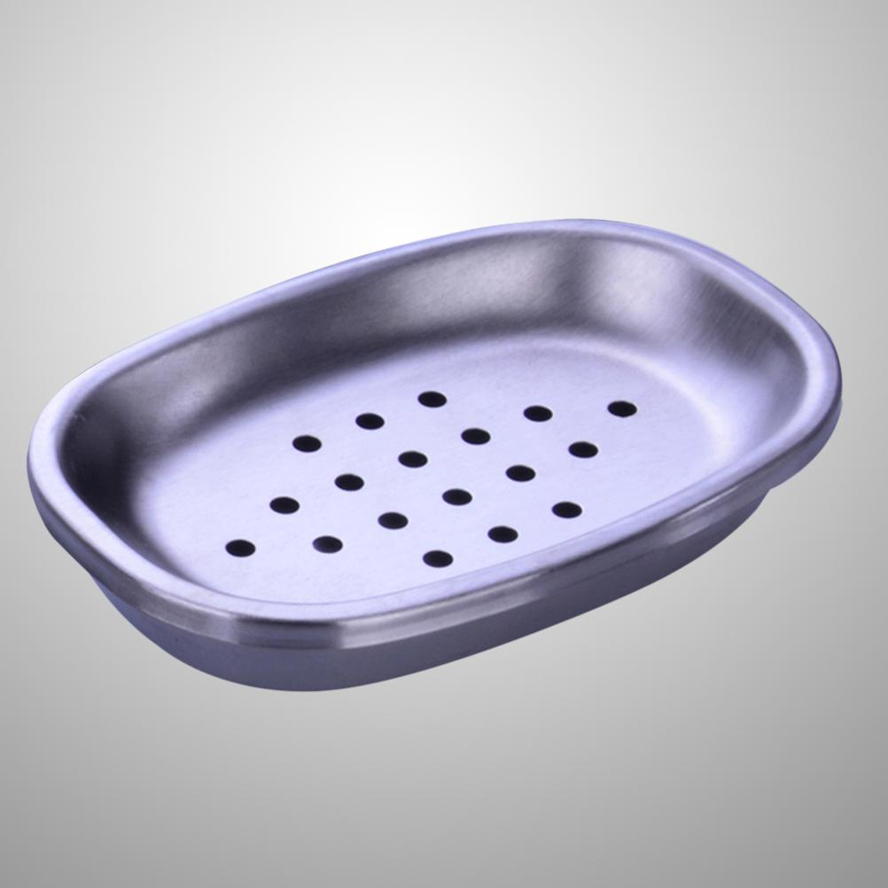 Мыльница из нержавеющей стали Двухслойная Съемная верхняя часть для ванной комнаты Кухни Путешествий Держатель для мыла Подставка Коробка Портативная для дома Ежедневного использования