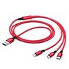 USB-кабель для быстрой зарядки универсального многофункционального кабеля 3 в 1 для сотового телефона Samsung Тип C