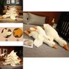 Delightful White Goose Huge Pillow Plush Sleeping Toy Cushion Gift