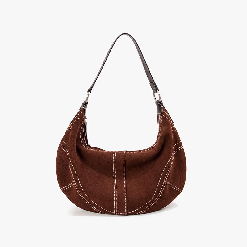 Сумка-пельмень через плечо Высококачественная женская сумка Сумка из коровьей кожи Модная и универсальная женская сумка на одно плечо