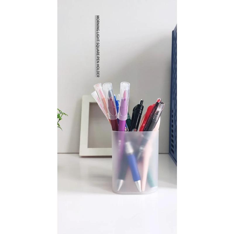 Держатель для ручек, школьные принадлежности, хранение офисных мелких предметов, органайзер, многофункциональная коробка для хранения, прозрачная, 1 шт.
