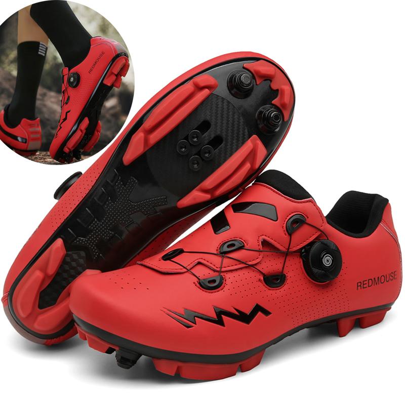 2024 Велообувь Велокроссовки Шипы Нескользящие Мужские Туфли для Горного Велоспорта Велосипедная Обувь Дорожная Обувь Обувь для Скорости