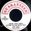 7inch Record PAUL EVANS & THE CURLS - Seven Little Girls Sitting In The B 200 Guaranteed Reco 1959 US Pop Used