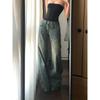 Y2k Vintage Baggy Jeans for Women Washed Casual High Waist Loose Denim Pants Streetwear Korean Wide Leg Jeans Trousers