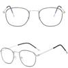 Eye Protection Portable Anti-Blue Light Glasses Metal Eyeglasses Ultra Light Frame Computer Goggles