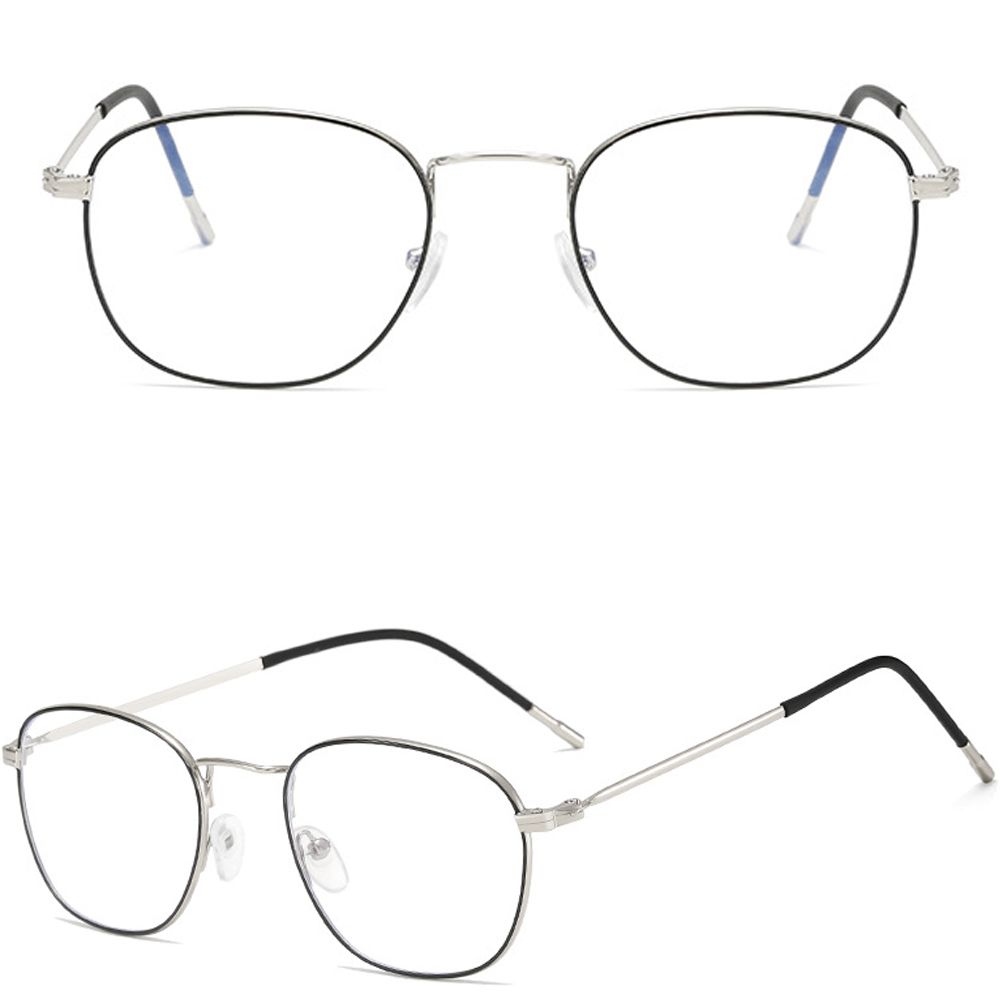 Eye Protection Portable Anti-Blue Light Glasses Metal Eyeglasses Ultra Light Frame Computer Goggles