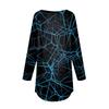 Модные женские повседневные топы с длинными рукавами и круглым вырезом с принтом