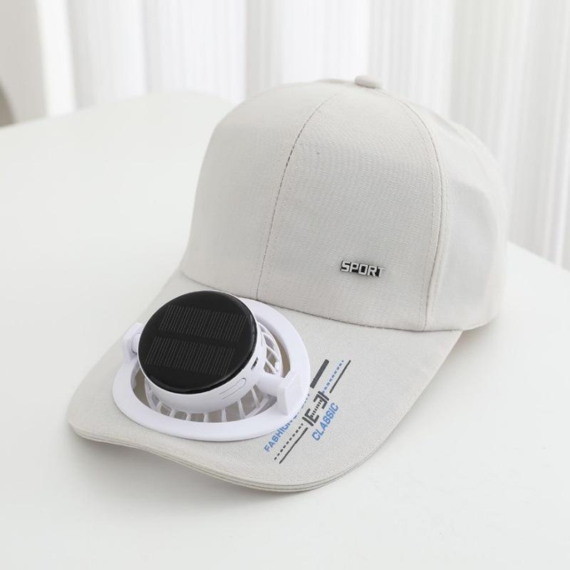 Summer hat solar charging fan hat outdoor versatile sunshade men and women sun protection breathable big eaves baseball cap