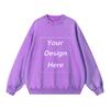 360 GSM 100% Cotton Acid Wash Sweatshirt Customized Unisex Classic Sweatshirt
