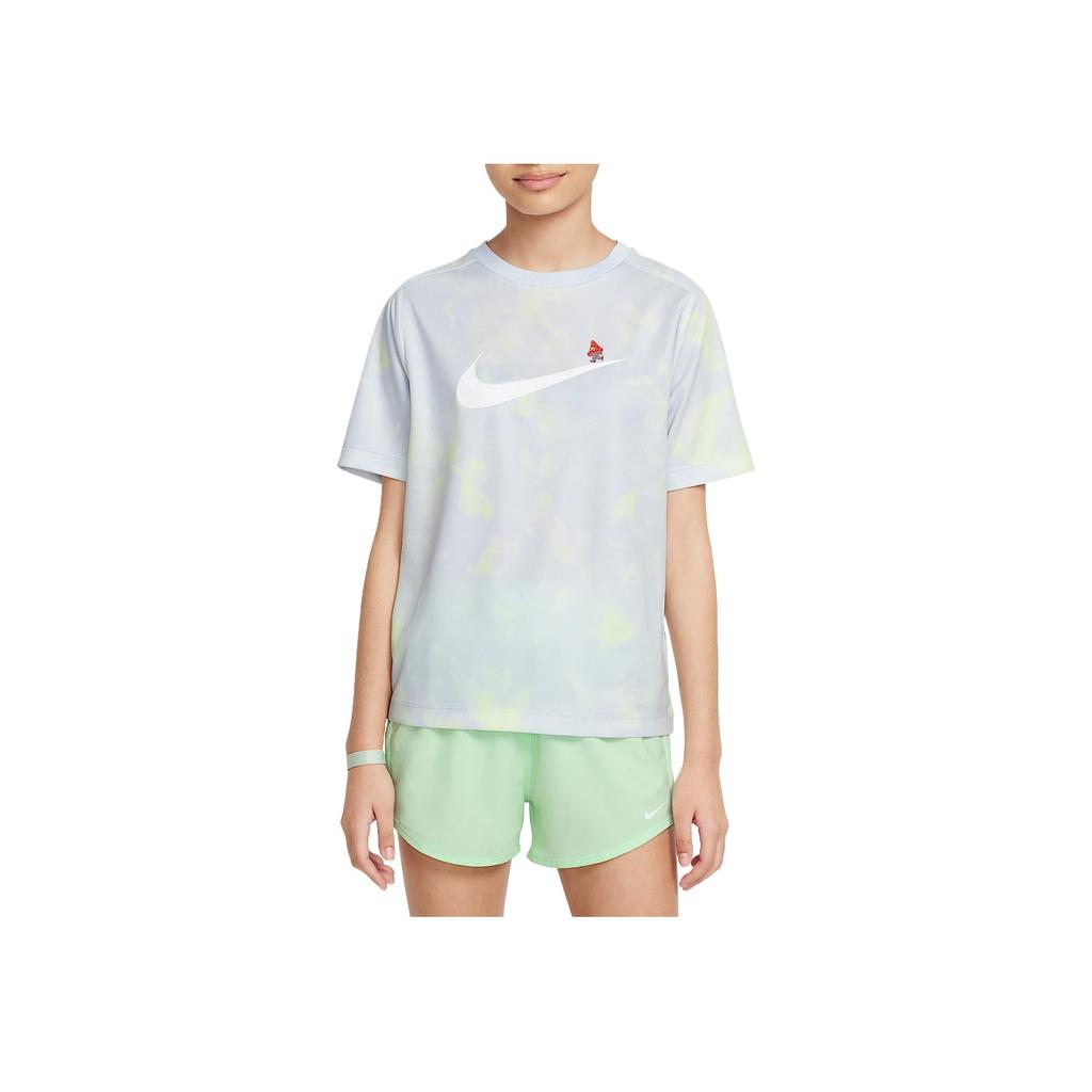 Nike Футболка Dri-Fit Мульти Удобная Быстросохнущая Мягкая Приятная к коже Модная С коротким рукавом Унисекс Топы Футбольно-серый IF0606085