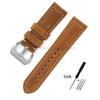 Натуральная кожаный ремешок для часов Panerai Высококачественная Коровья кожа Crazy Horse Браслет для мужчин Спортивный ремешок для часов 20 мм 22 мм 24 мм 26 мм