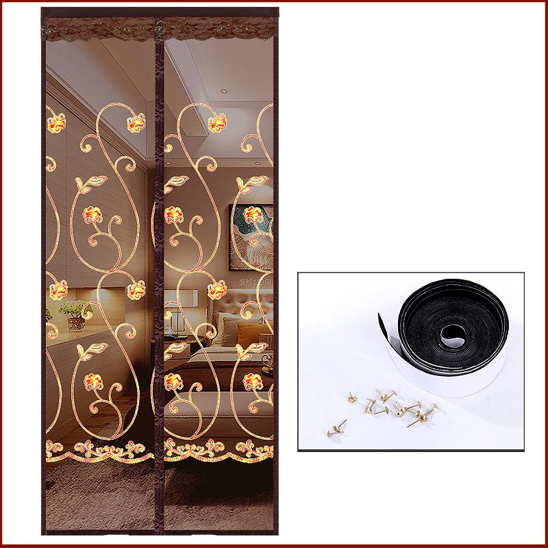 Магнитная москитная сетка без инструментов, летняя анти-жук, дверные шторы, сетка, автоматическое закрывание дверного экрана, волшебная сетка, кухонный экран